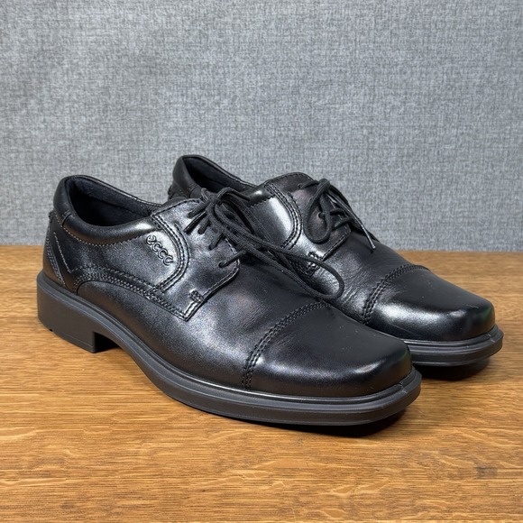 Ecco Other - ECCO Helsinki Black Leather Oxford Dress Shoes Size 40 EU 6-6.5 US Excellent
